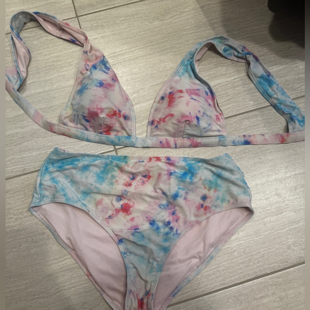 Gianni Bini tie dye bikini top and bottom